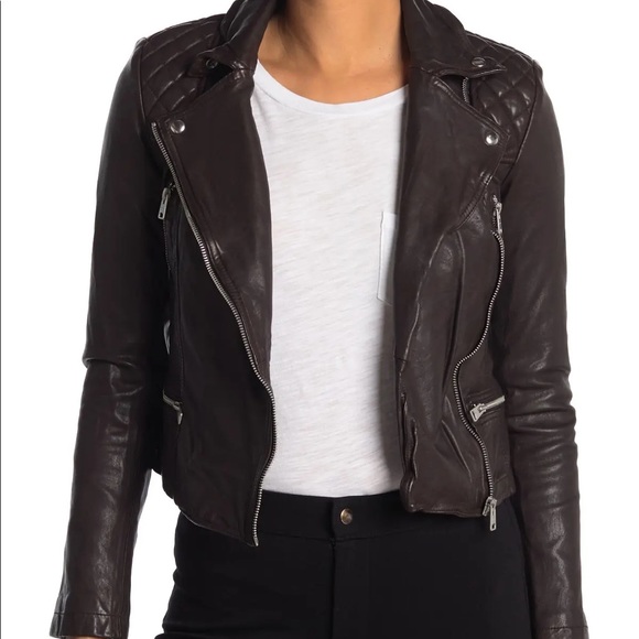 All Saints Jackets & Blazers - ALLSAINTS
Catch Biker Jacket In Oxblood Red